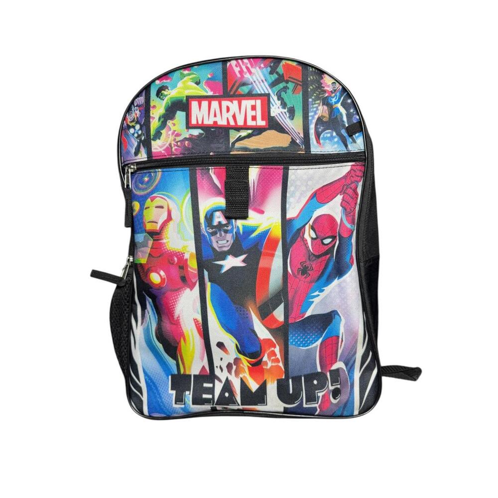 Marvel Avengers Backpack Iron Man Captain America Spider-Man Kids School Bag